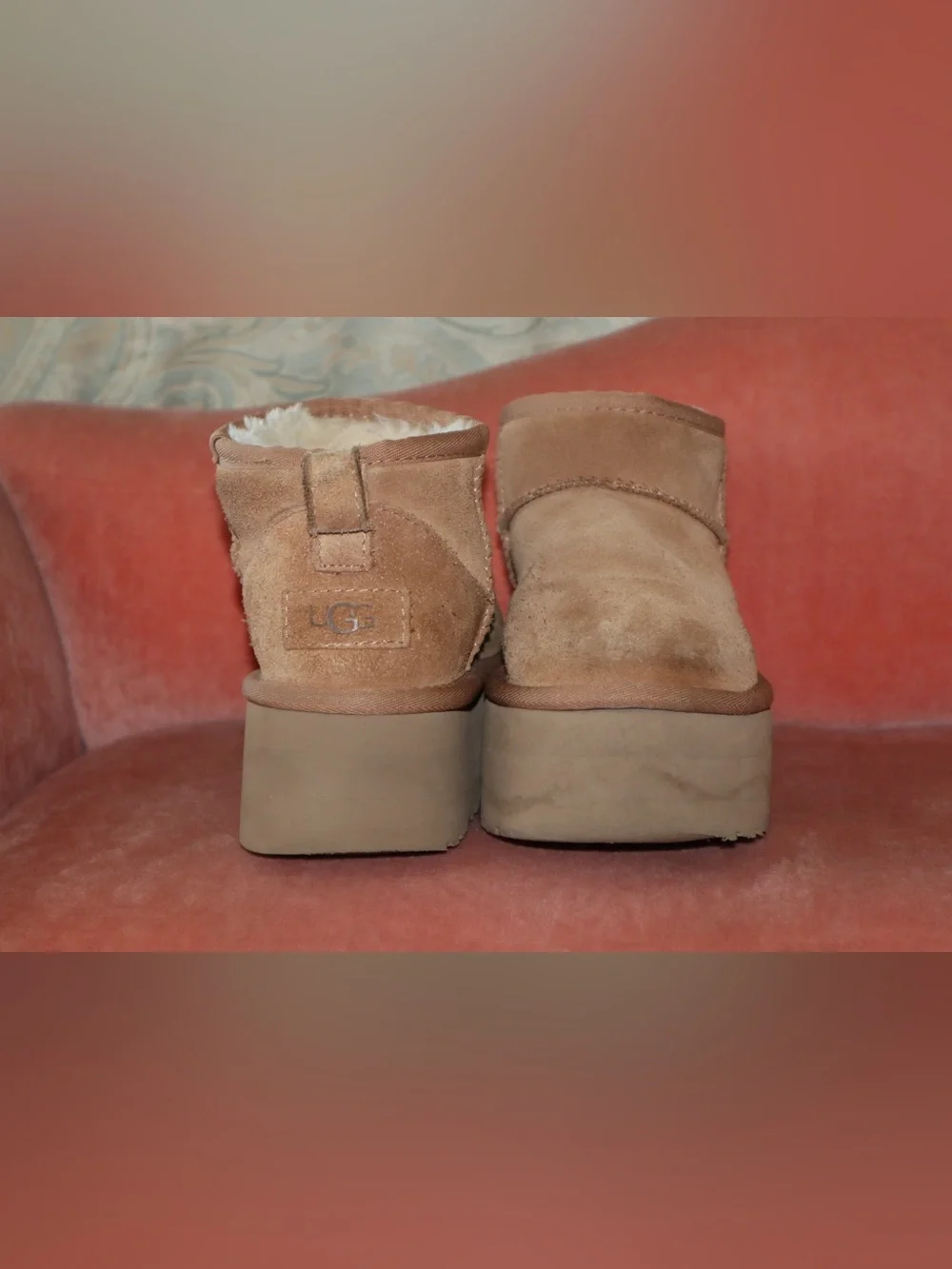 UGG Classic Ultra Mini Platform Boots Chestnut Size 6 | 1135092